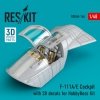 RESKIT RSU48-0166 F-111A/E Cockpit with 3D decals for HobbyBoss kit (3D Printed) (1/48)